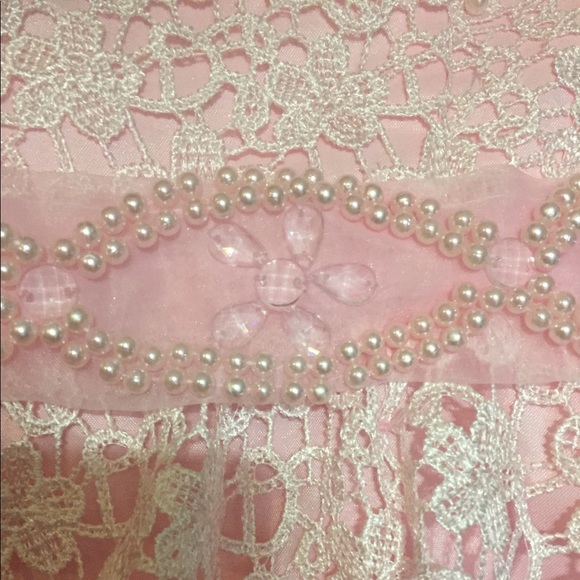 A - Line Sweetheart Short Lace Dress - Picture 5 of 6